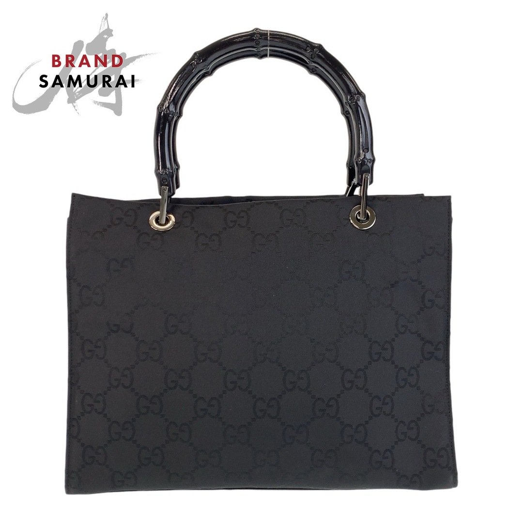 美品 GUCCI グッチ バンブー ブラック 黒 シルバー金具 GG 美品 GUCCI グッチ バンブー ブラック 黒 シルバー金具 GG