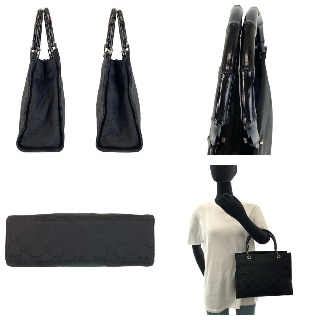 美品 GUCCI グッチ バンブー ブラック 黒 シルバー金具 GG 美品 GUCCI グッチ バンブー ブラック 黒 シルバー金具 GG