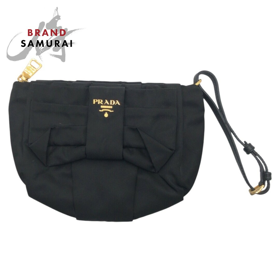 PRADA(プラダ) ポーチ - 黒 ナイロン(PRADA プラダ ウエスト PRADA(プラダ) ポーチ - 黒 ナイロン(PRADA プラダ ウエスト
