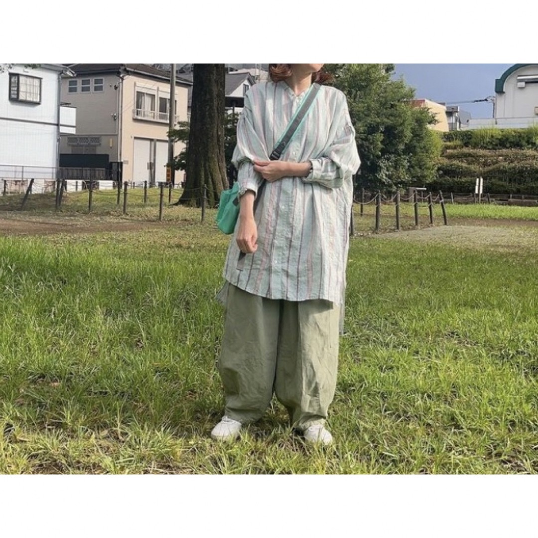 nest Robe - ネストローブ コットンリネン石目コクーンカーゴ nest Robe - ネストローブ コットンリネン石目コクーンカーゴ