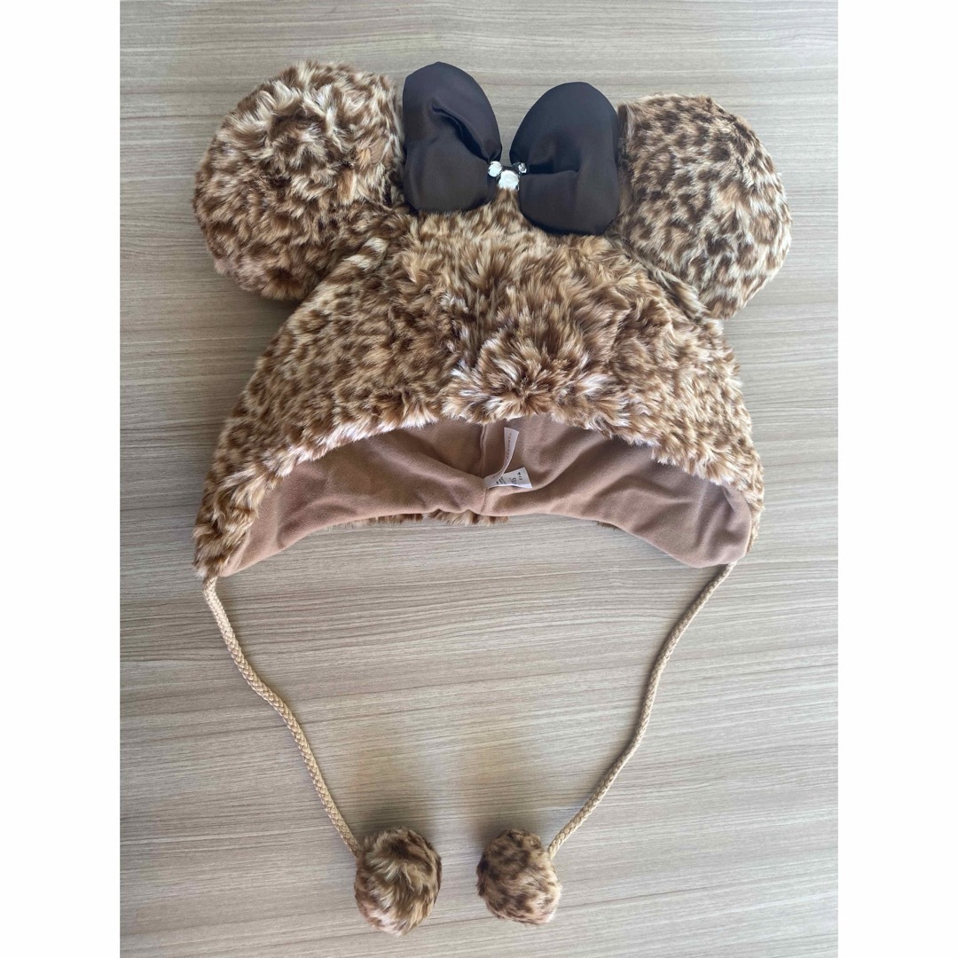 ディズニー】 ミニー ファンキャップ ヒョウ柄2点セット ピンク ディズニー】 ミニー ファンキャップ ヒョウ柄2点セット ピンク