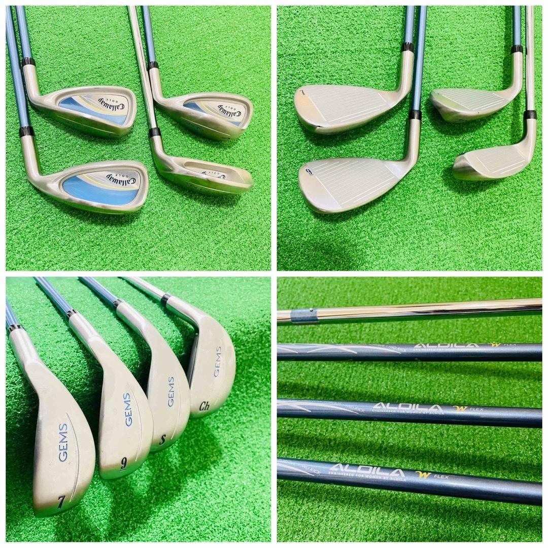 7790 Callaway GEMS キャロウェイ レディース 右利き 8本 7790 Callaway GEMS キャロウェイ レディース 右利き 8本
