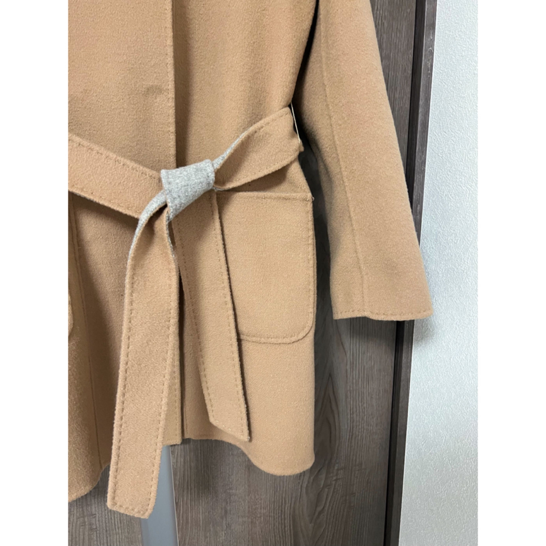 WEEKEND MaxMara ノーカラーコート リバーシブル 美品 WEEKEND MaxMara ノーカラーコート リバーシブル 美品