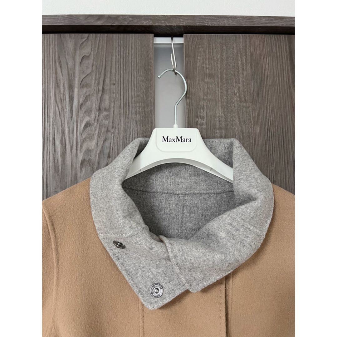 WEEKEND MaxMara ノーカラーコート リバーシブル 美品 WEEKEND MaxMara ノーカラーコート リバーシブル 美品