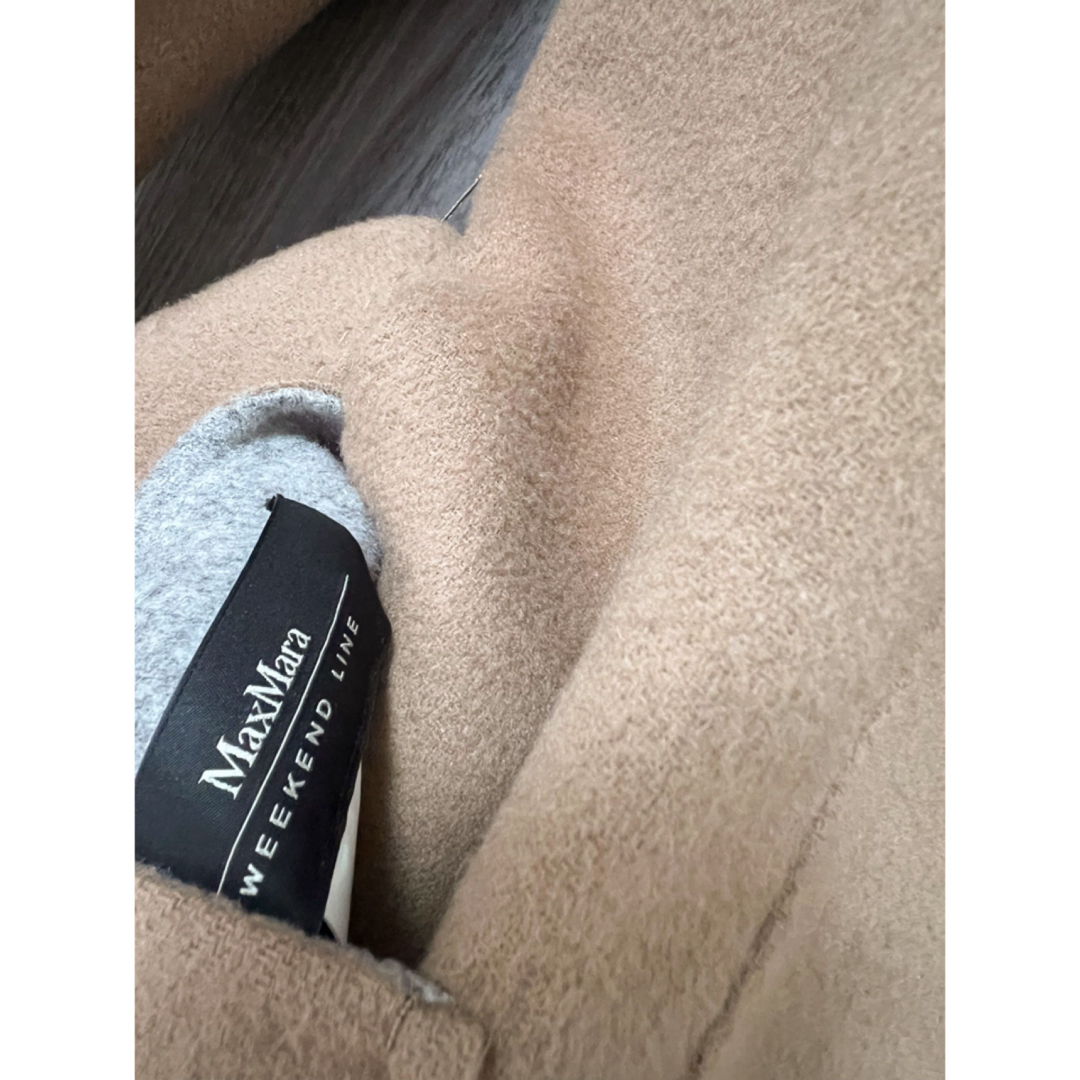 WEEKEND MaxMara ノーカラーコート リバーシブル 美品 WEEKEND MaxMara ノーカラーコート リバーシブル 美品