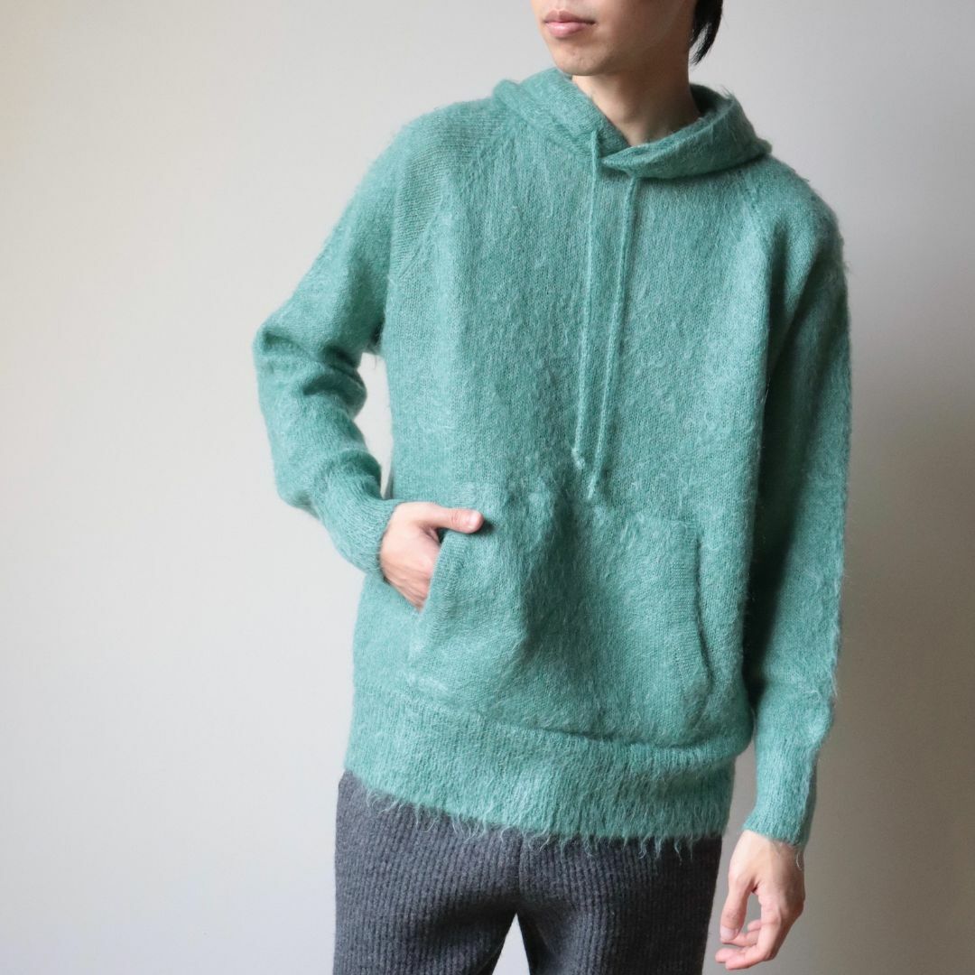 AURALEE - AURALEE BRUSHED モヘア パーカー size4 greenの通販 AURALEE - AURALEE BRUSHED モヘア パーカー size4 greenの通販