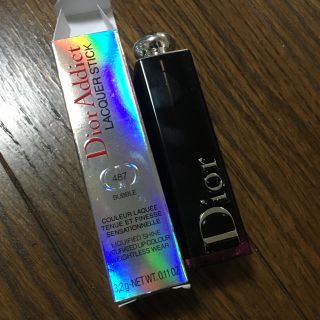 ディオール(Dior)のdior ラッカースティック 487 限定色(口紅)