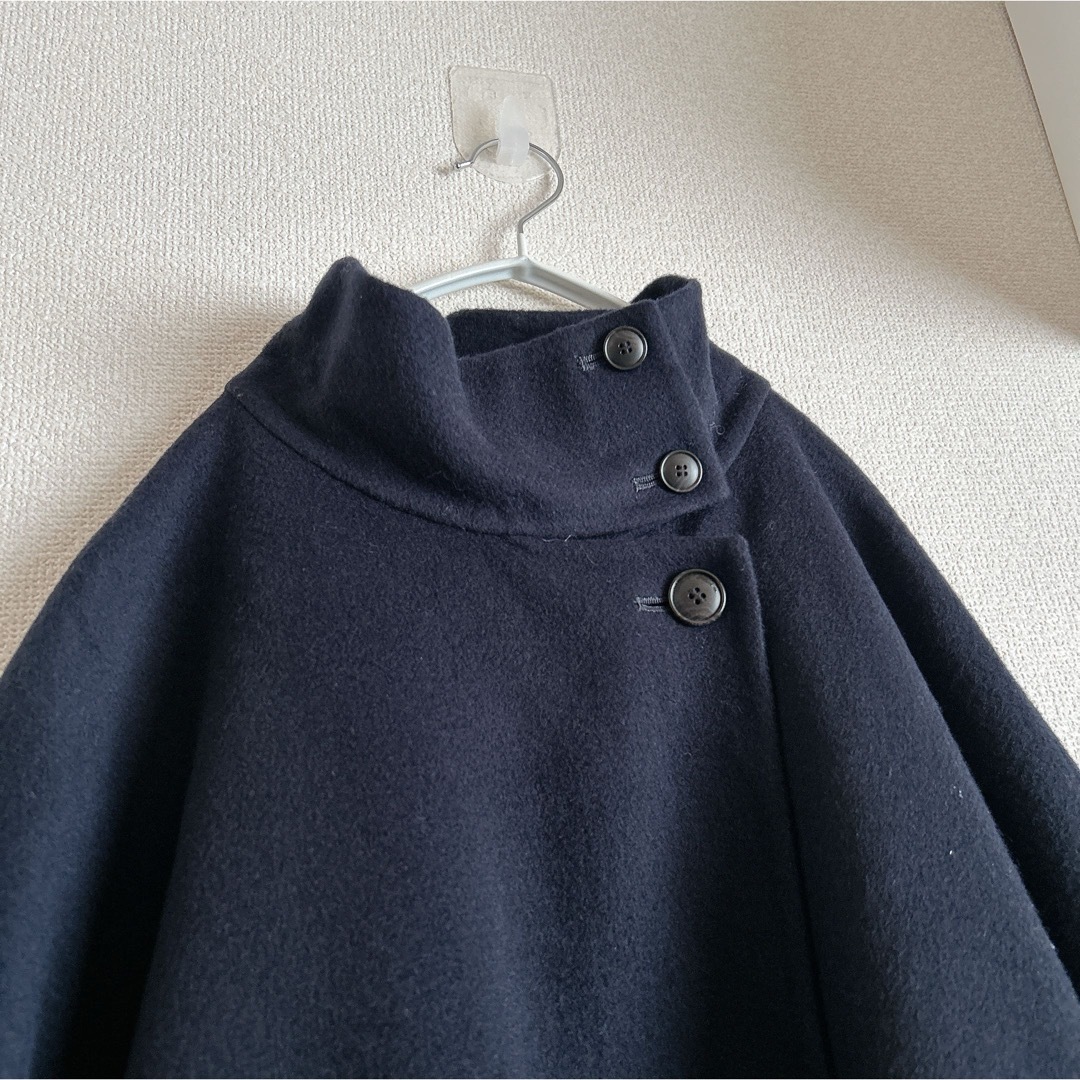 スタンドカラーダブルフェイスポンチョ SLOBE IENA ポンチョ スタンドカラーダブルフェイスポンチョ SLOBE IENA ポンチョ