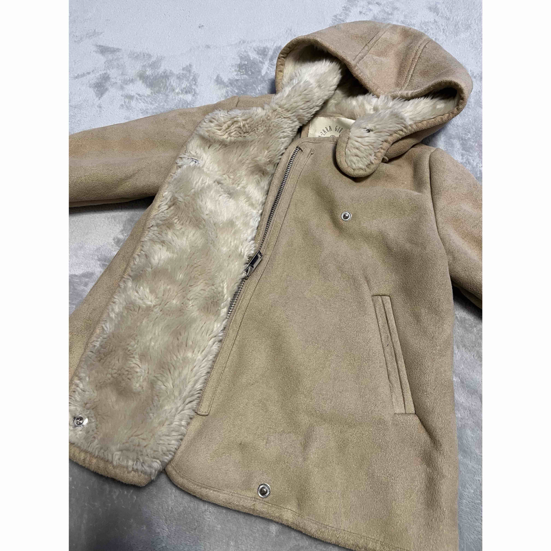 ZARA KIDS(ザラキッズ)のZara Kidsザラキッズ ムートン風ファーコート 100㎝（104㎝） キッズ/ベビー/マタニティのキッズ服女の子用(90cm~)(コート)の商品写真