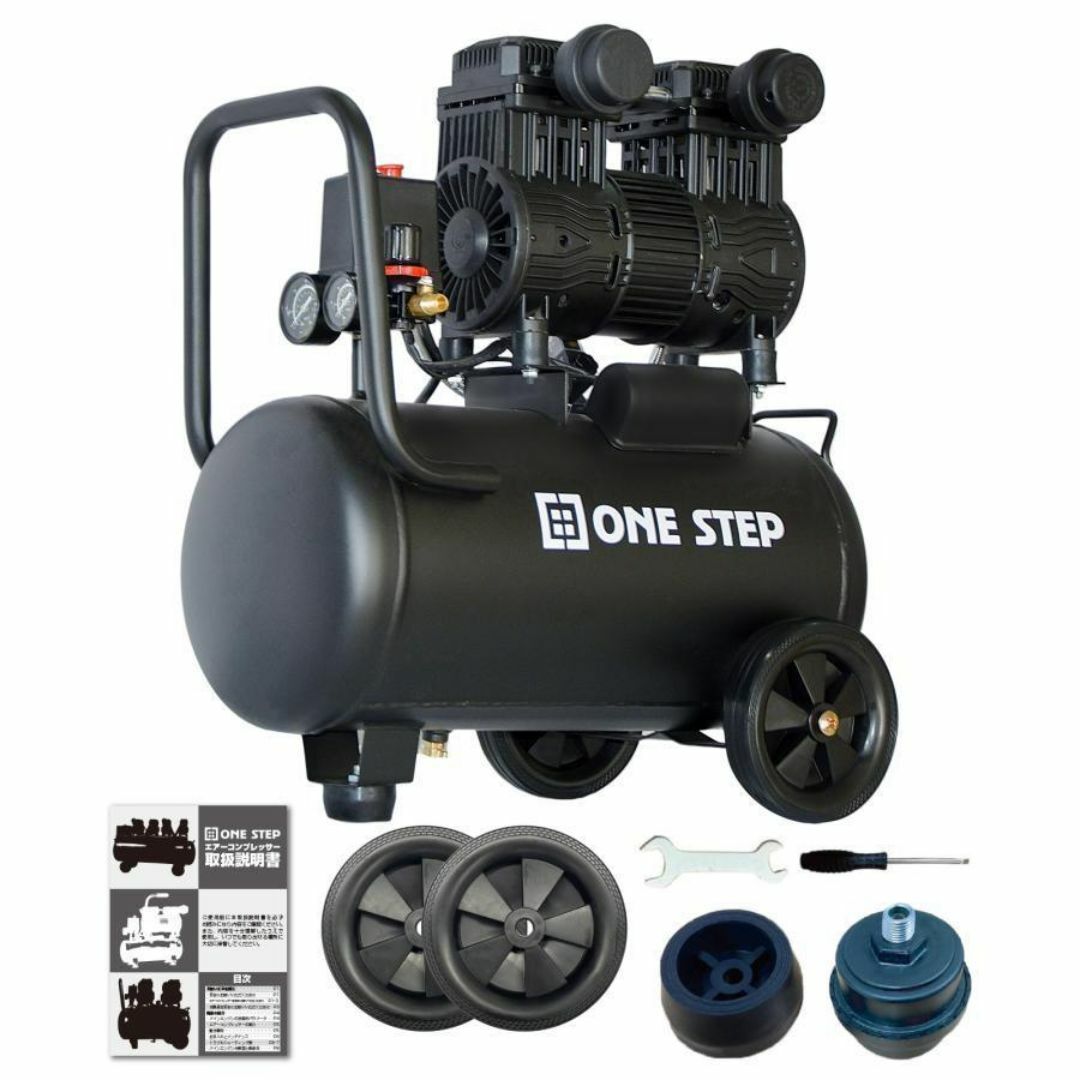 エアーコンプレッサー 100v 静音 30l 小型 オイルレス 2227 エアーコンプレッサー 100v 静音 30l 小型 オイルレス 2227