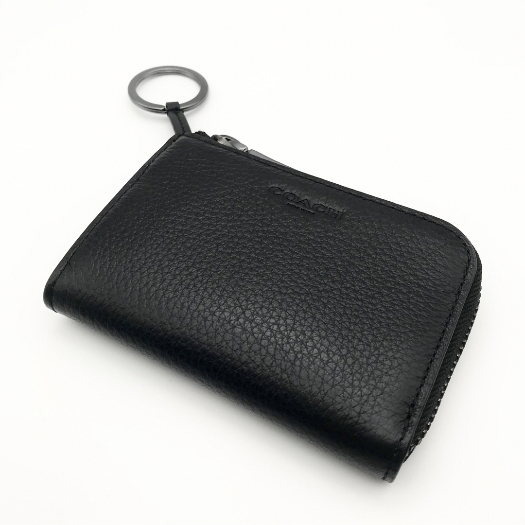 COACH ★大人気★ ジップ キーケース ブラック キーリング 新品 COACH - COACH 大人気！！ ジップ キーケース ブラック
