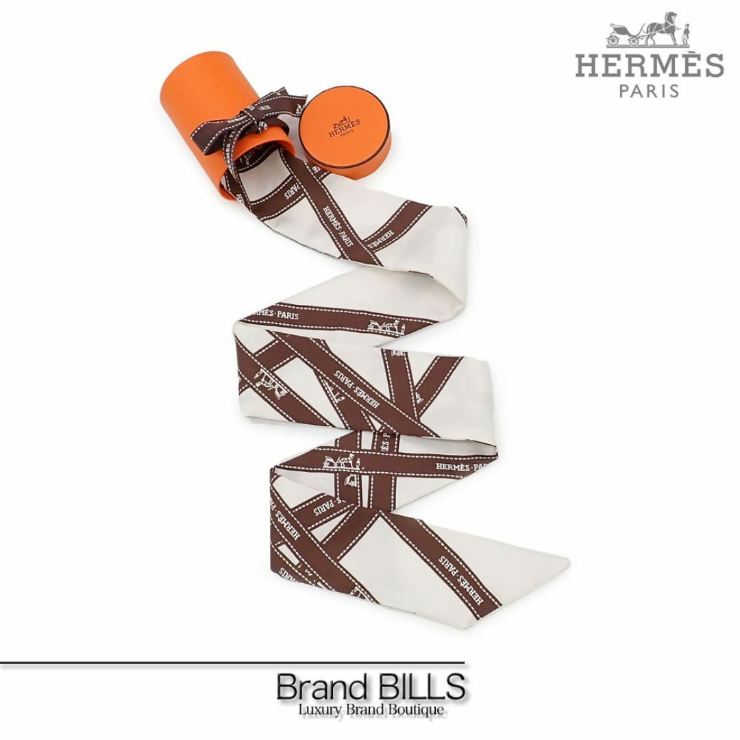 美品 エルメス ツイリー リボンスカーフ 061719S ボリュデュック 美品 エルメス ツイリー リボンスカーフ 061719S ボリュデュック