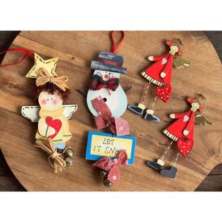 クリスマスのオーナメント(4つ)(置物)