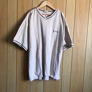 コロンビア(Columbia)のUSA古着 VネックBIGTシャツ（XL）(Tシャツ/カットソー(半袖/袖なし))