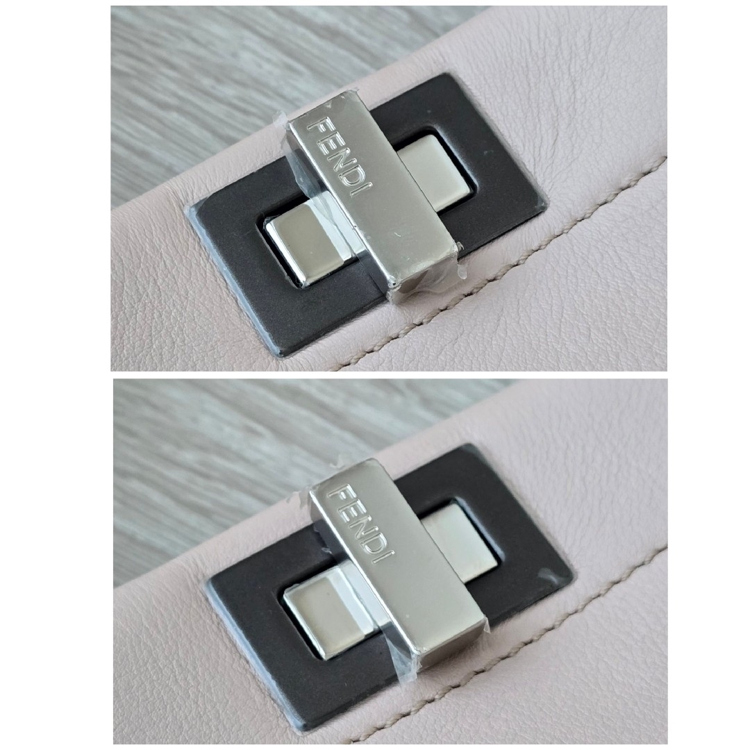 FENDI - 極美品【フェンディ】ミニ ピーカブー パールスタッズ FENDI - 極美品【フェンディ】ミニ ピーカブー パールスタッズ