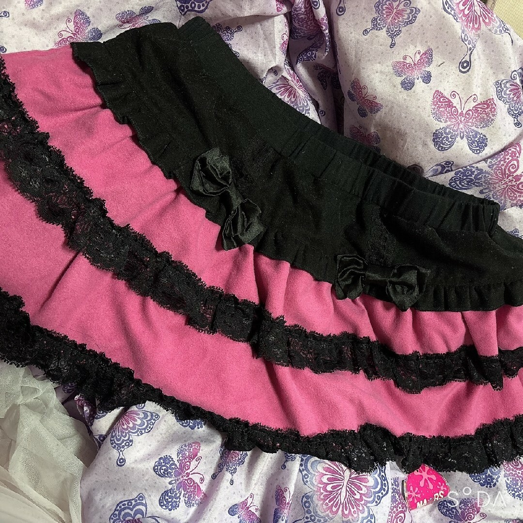 MA*RS(マーズ)のMA✽RS♡MA*RS♡ma*rsマーズ♡ピンクロ♡フリルおりぼんミニスカパン♡ レディースのスカート(ミニスカート)の商品写真