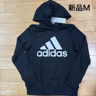 アディダス(adidas)の新品　パーカー　スウェット　トレーナー　レディース　M ブラック(パーカー)