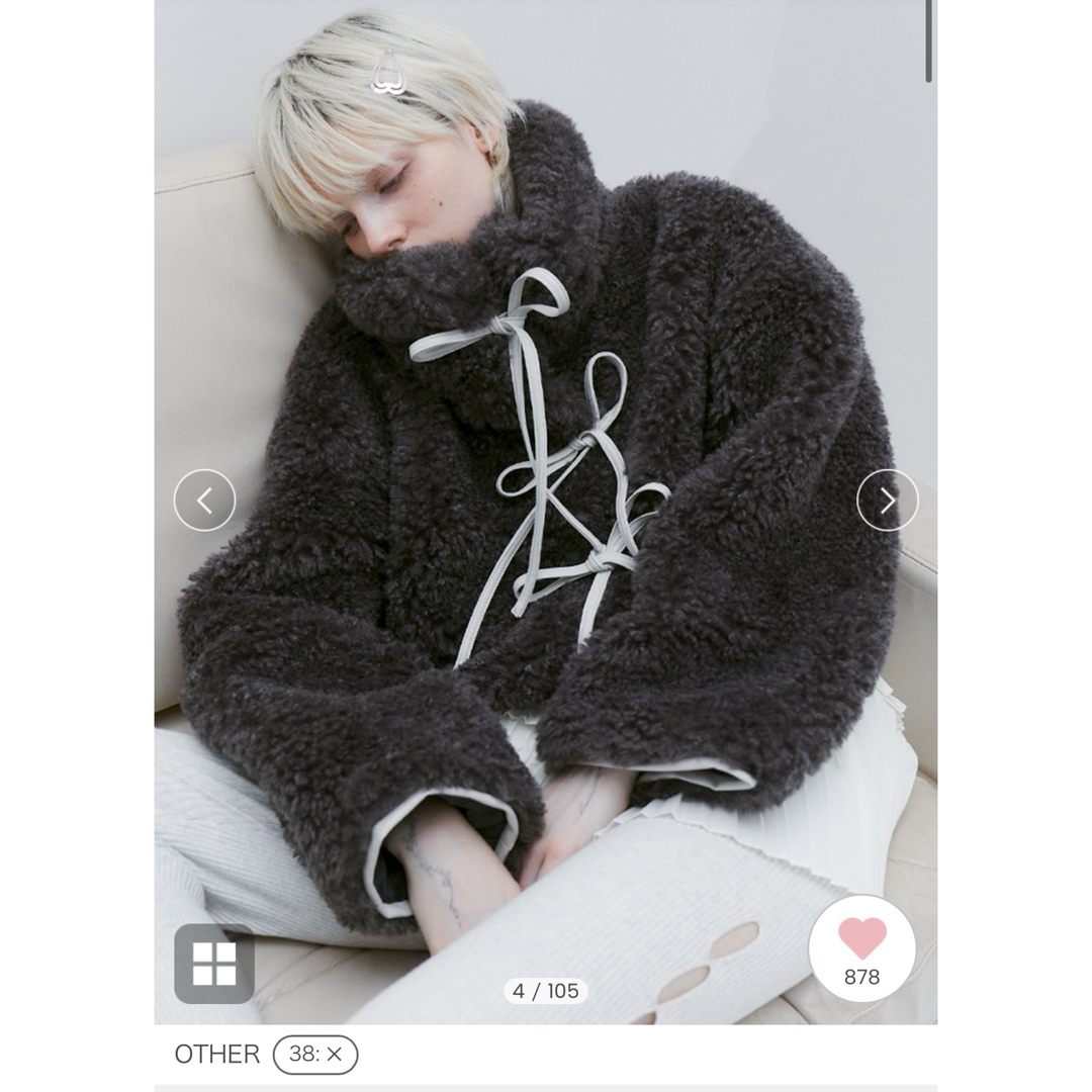 Synthetic Fur Lace-up Cardigan sorin ソリンの通販 by Synthetic Fur Lace-up Cardigan sorin ソリンの通販 by