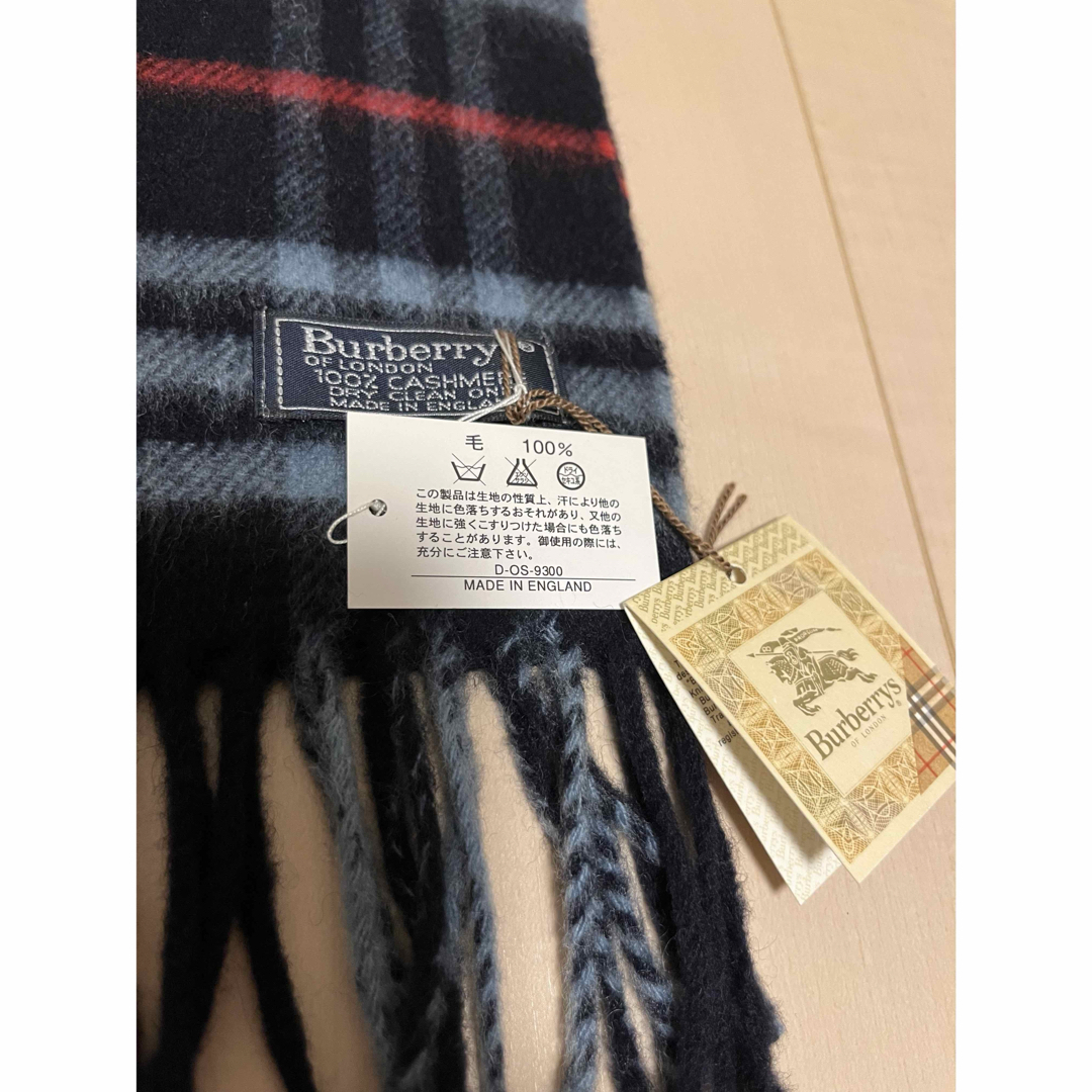 BURBERRY - BURBERRY バーバリー マフラー カシミア100% タグ BURBERRY - BURBERRY バーバリー マフラー カシミア100% タグ