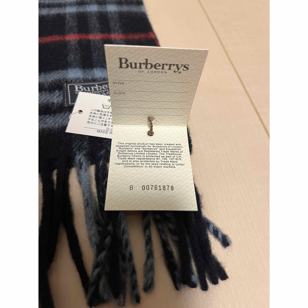 BURBERRY - BURBERRY バーバリー マフラー カシミア100% タグ BURBERRY - BURBERRY バーバリー マフラー カシミア100% タグ