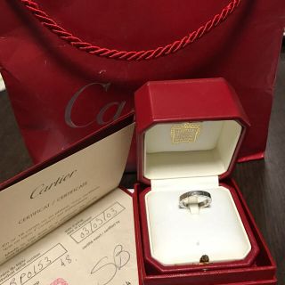 カルティエ(Cartier)のカルティエラニエールリング48ホワイトゴールドWG(リング(指輪))