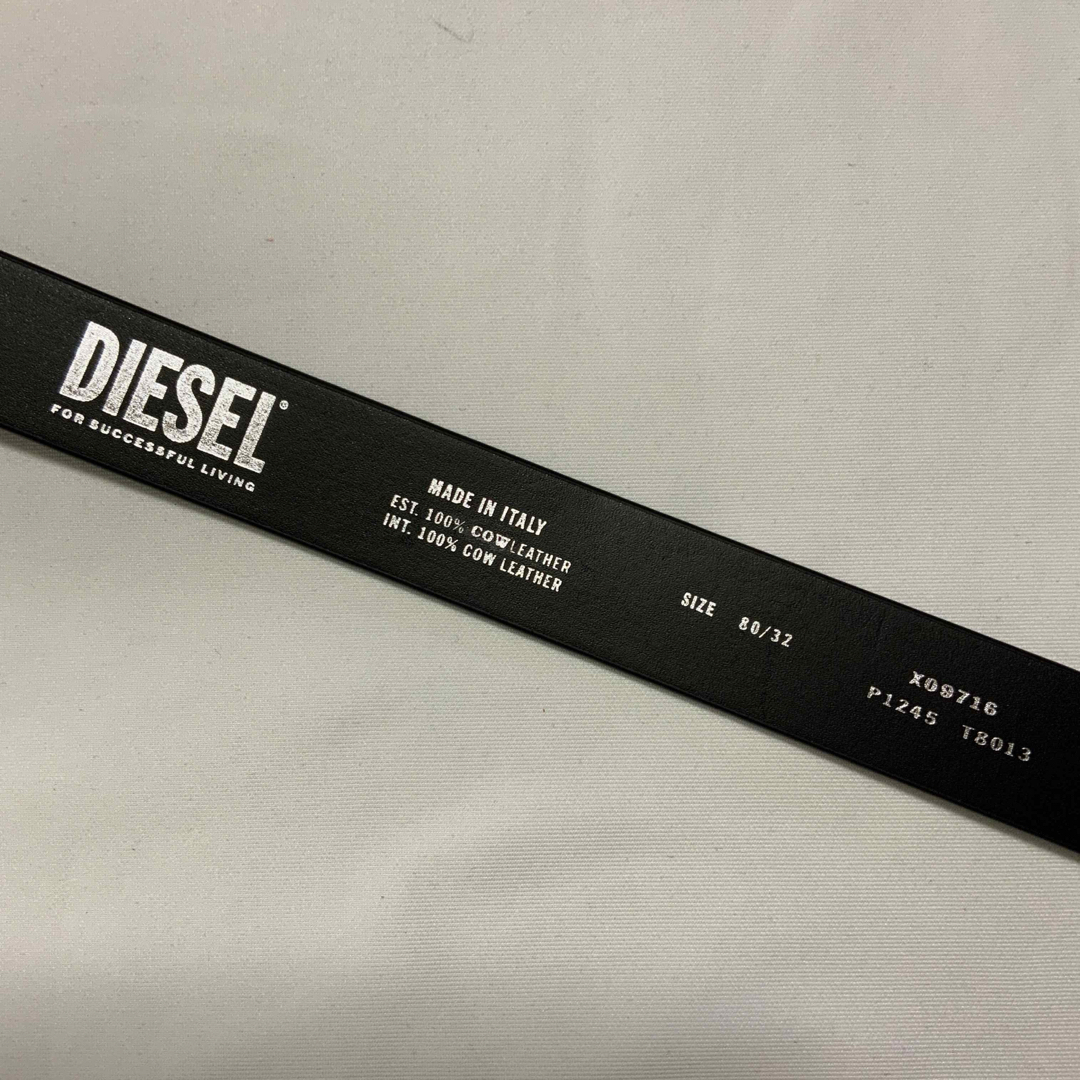 DIESEL - 洗練されたデザイン DIESEL ベルト B-1dr 25 ブラック DIESEL - 洗練されたデザイン DIESEL ベルト B-1dr 25 ブラック