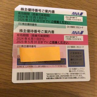 ANA株主優待券　2枚(航空券)