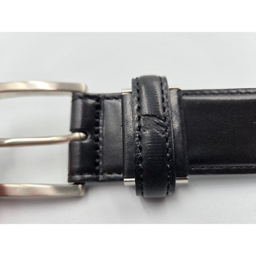 BURBERRY - 【BURBERRY】レザーベルト 黒 新品未使用 【B-91】の BURBERRY - 【BURBERRY】レザーベルト 黒 新品未使用 【B-91】の