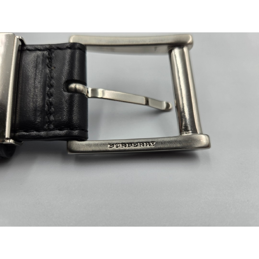 BURBERRY - 【BURBERRY】レザーベルト 黒 新品未使用 【B-91】の BURBERRY - 【BURBERRY】レザーベルト 黒 新品未使用 【B-91】の