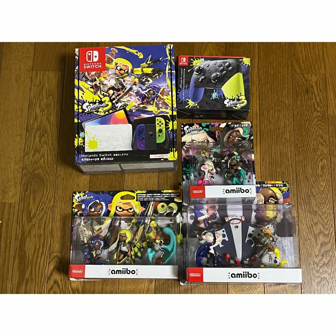任天堂 - Switchスプラトゥーン3エディション（本体＋Proコン）+amibo　8体