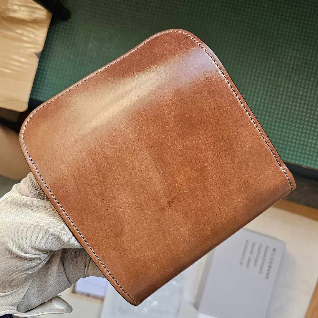 【新品未使用】ワイルドスワンズ/シェルコードバン バーボン×サドル キャメル ワイルドスワンズ バーン シェルコードバン Cordovan バーボン