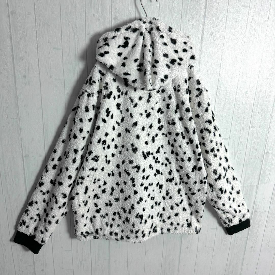 美品☆ダルメシアン柄レーヨン混】シュプリームハーフジップ 美品☆ダルメシアン柄レーヨン混】シュプリームハーフジップ