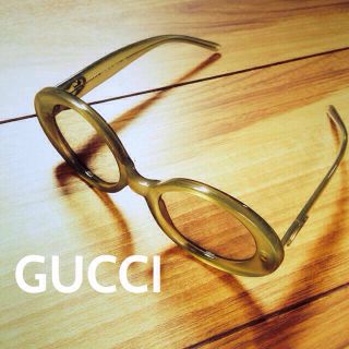 グッチ(Gucci)のGUCCI サークルサングラスGRN(サングラス/メガネ)