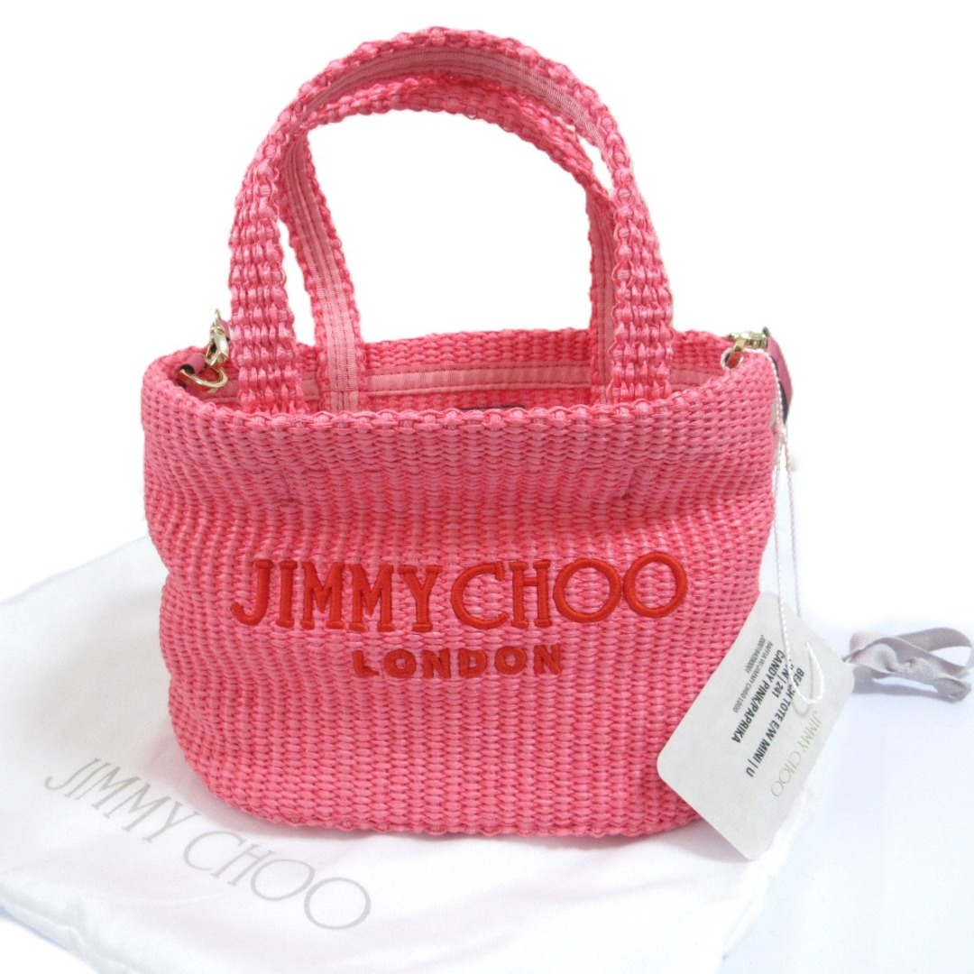 すぐ届く【ジミーチュウ】ビーチ トート ミニ 2way 国内発送 新品未使用JIMMY CHOO 2way トートミニバッグ ショルダー(未