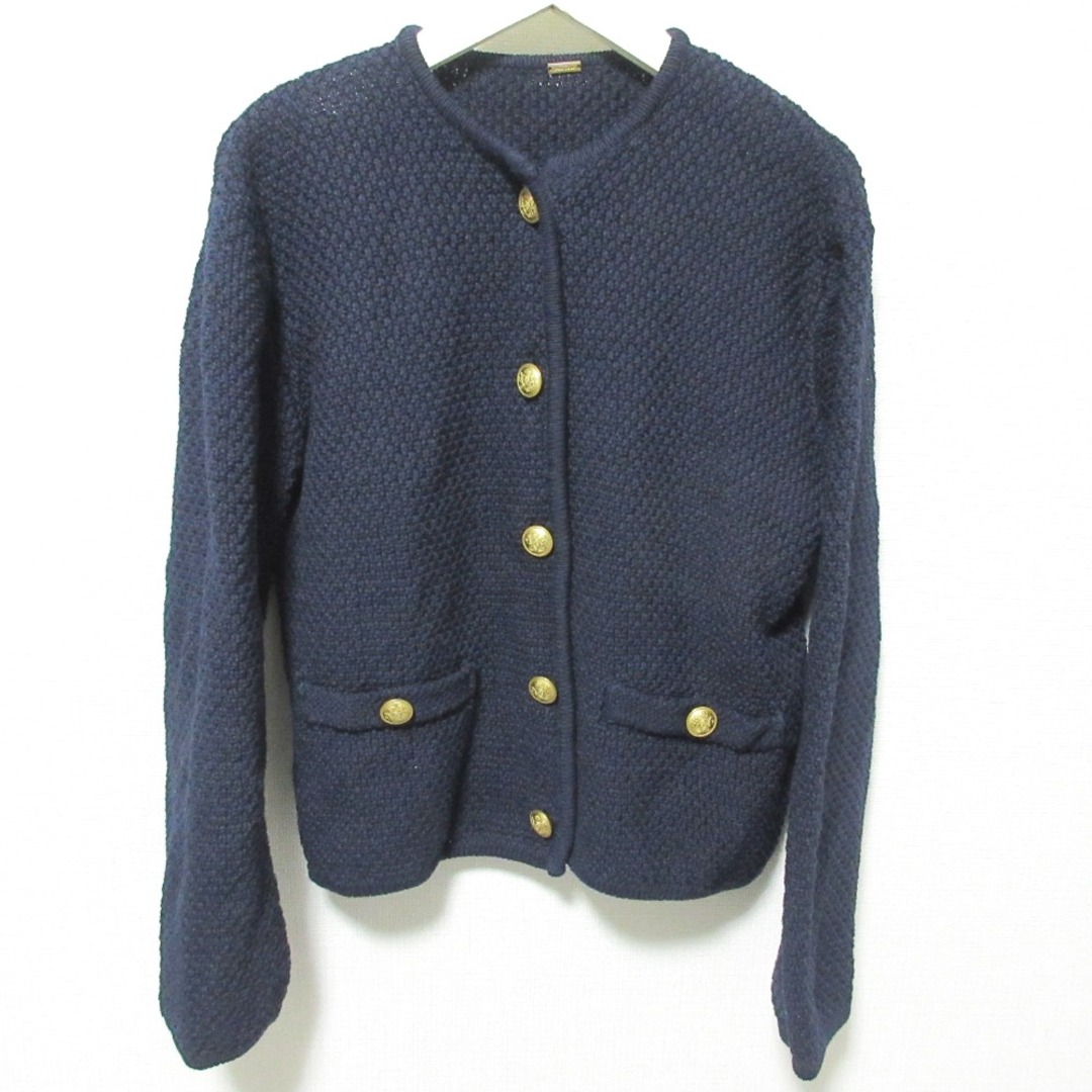 Mila Owen - 美品 23SS Mila Owen ミラオーウェン 金釦ショート丈ニットカーディガン 09WND231010 0 ネイビー レディース 古着 中古 USED