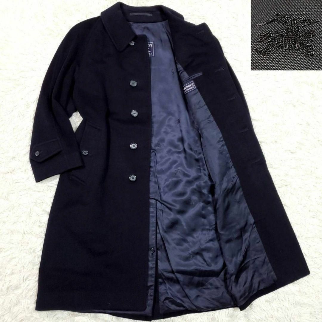 BURBERRY - 極美品 L バーバリー カシミヤ100 ロング ステン BURBERRY - 極美品 L バーバリー カシミヤ100 ロング ステン