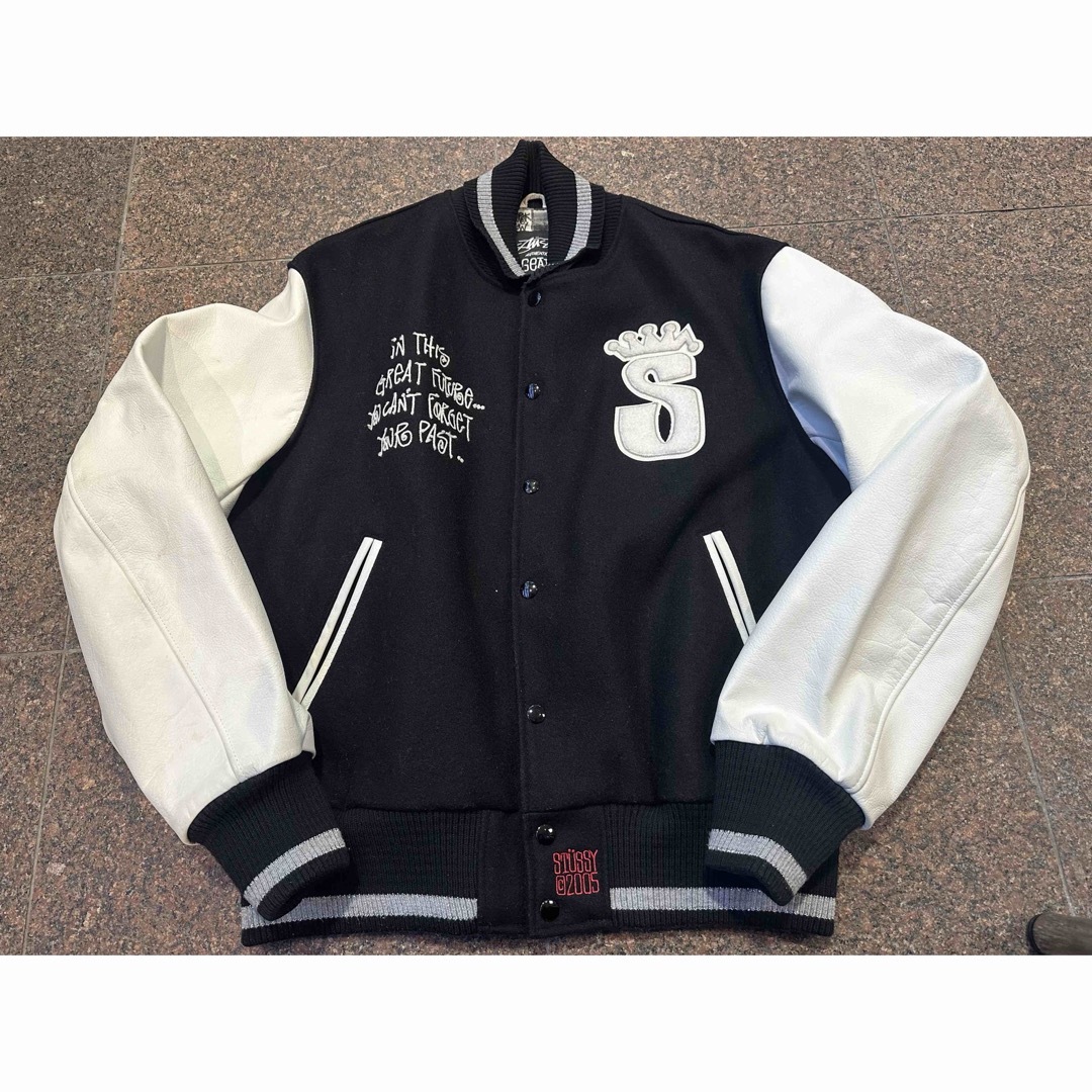 STUSSY - 2005 USA製 OLD STUSSY 25周年 スタジャン Lの通販 by STUSSY - 2005 USA製 OLD STUSSY 25周年 スタジャン Lの通販 by