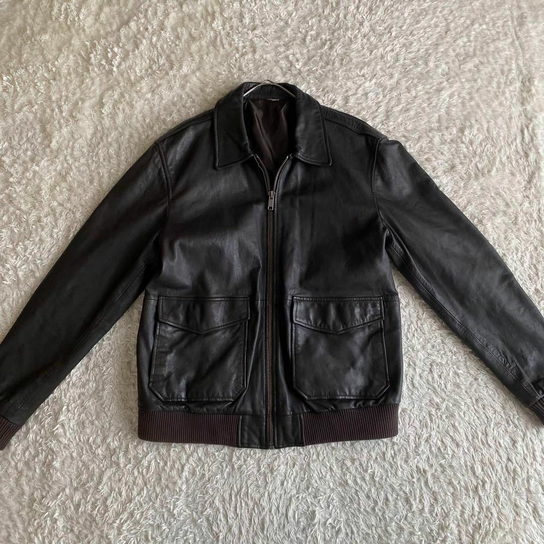 ZARA - ☆極美品 ZARA ザラ A-2 羊革 レザージャケット ZARA - ☆極美品 ZARA ザラ A-2 羊革 レザージャケット