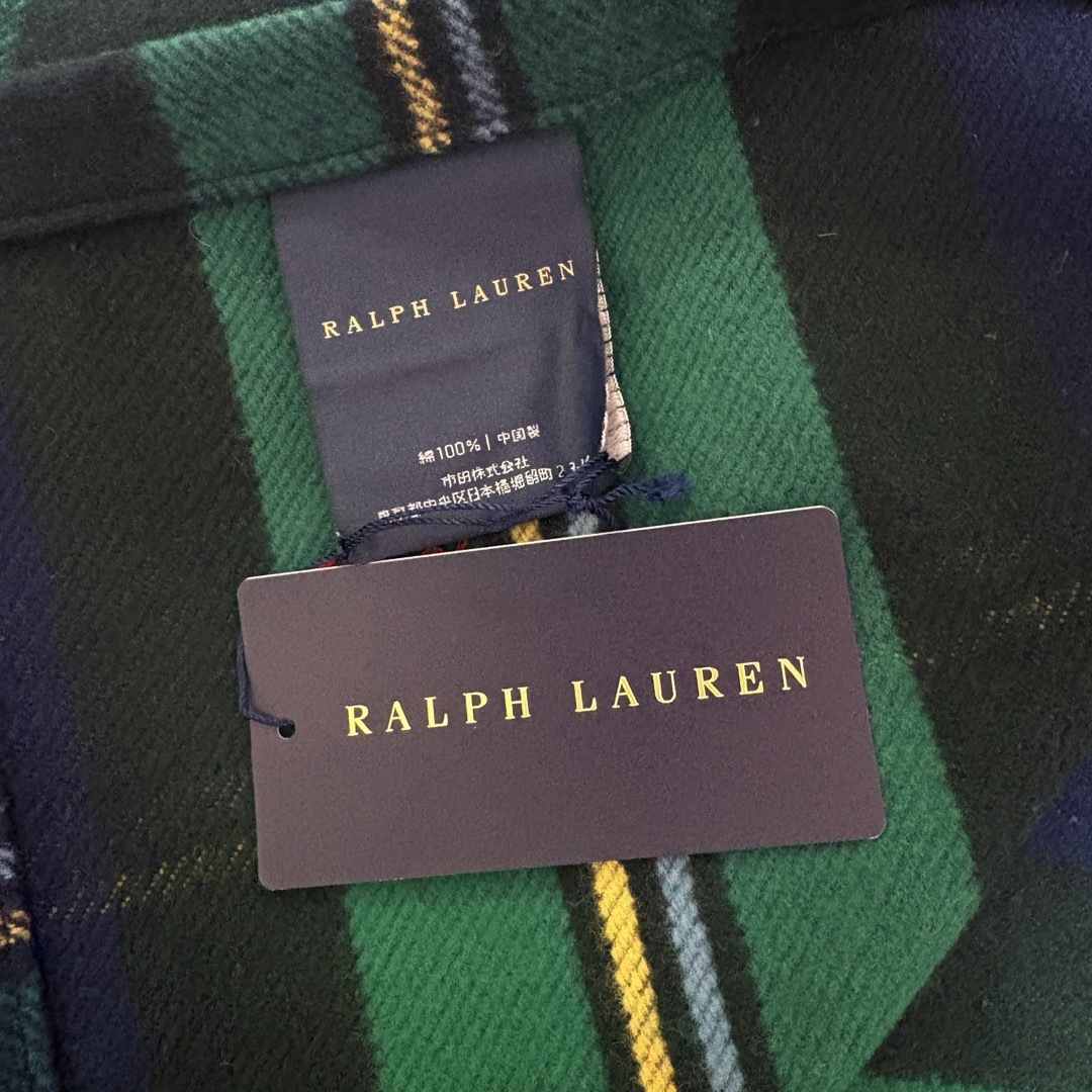 新品 Ralph Lauren ラルフローレン ブランケット ひざ掛け チェック 新品 Ralph Lauren ラルフローレン ブランケット ひざ掛け チェック