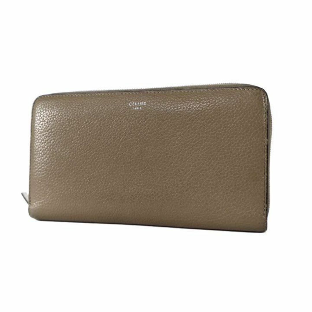CELINE セリーヌ ラウンドジップ 二つ折り 長財布 財布 レザー CELINE セリーヌ ラウンドジップ 二つ折り 長財布 財布 レザー