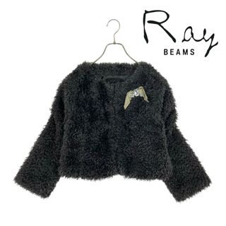 Ray BEAMS - Ray BEAMS エコファー アウター ピンクの通販 by Ray BEAMS - Ray BEAMS エコファー アウター ピンクの通販 by