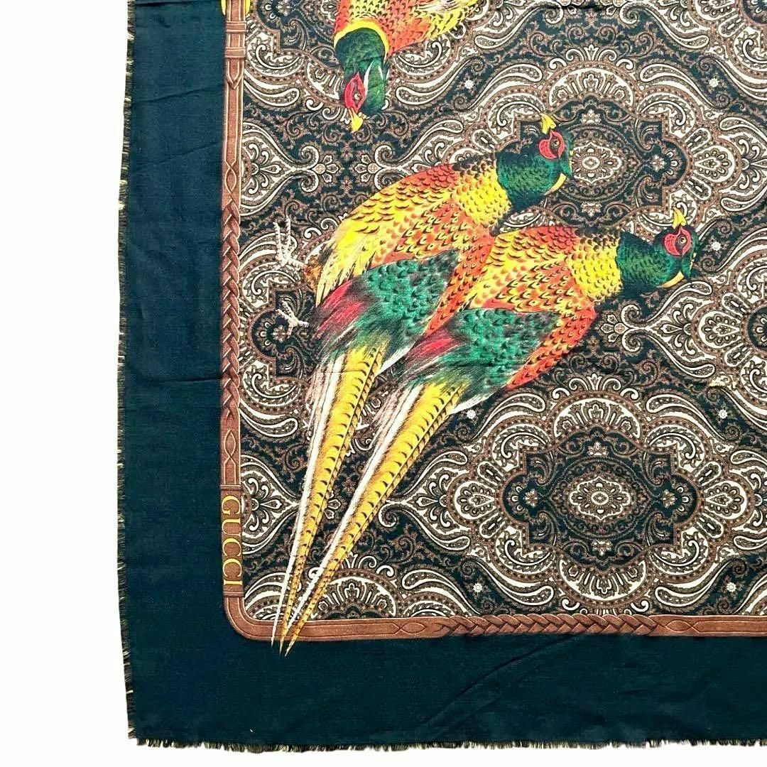 GUCCI グッチ　ヴィンテージ　ショール　ストール　当時物　オールドＧＵＣＣＩ GUCCI グッチ ヴィンテージ ショール ストール 当時物 オールド