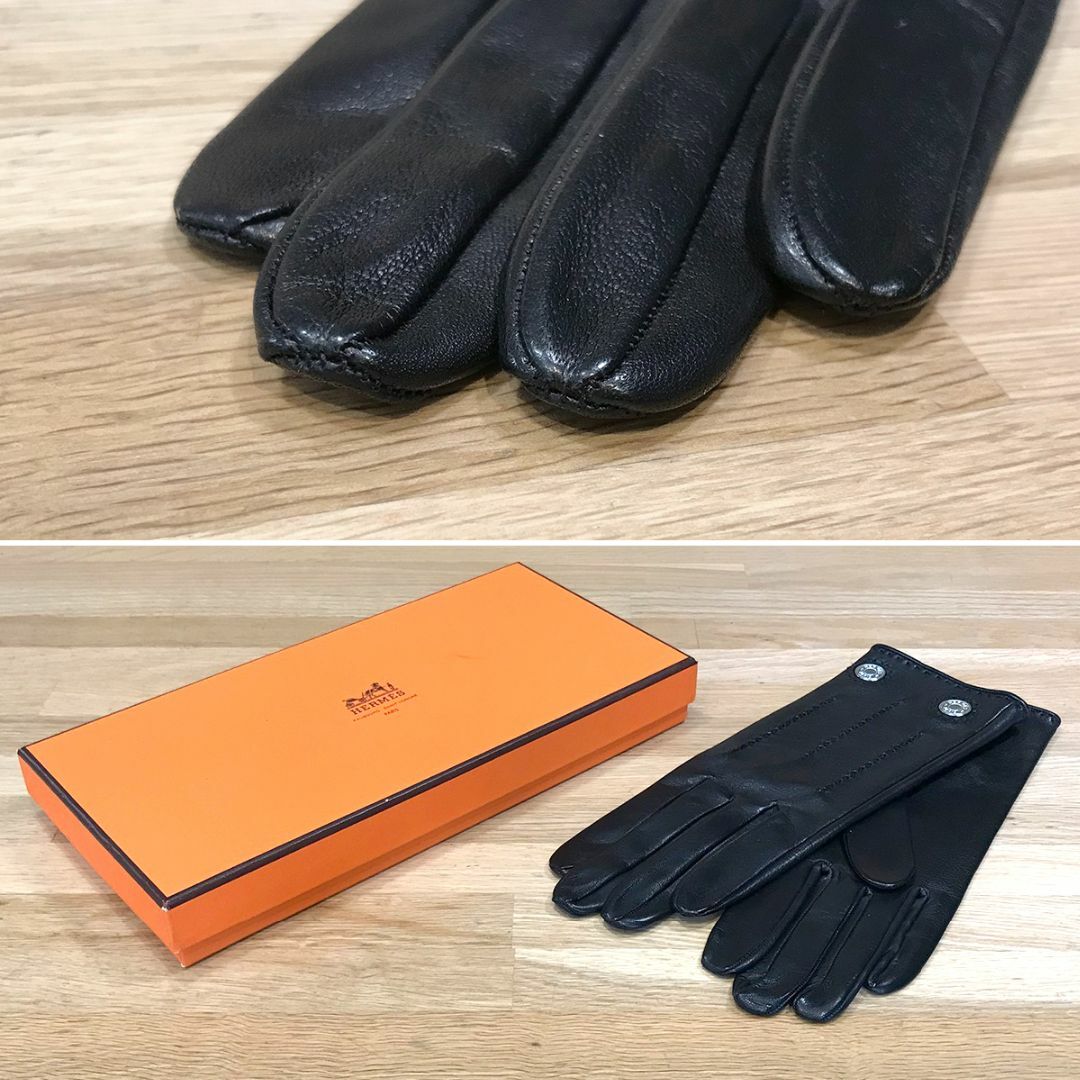 HERMES - 超美品 エルメス セリエ グローブ 手袋 ラムスキン HERMES - 超美品 エルメス セリエ グローブ 手袋 ラムスキン