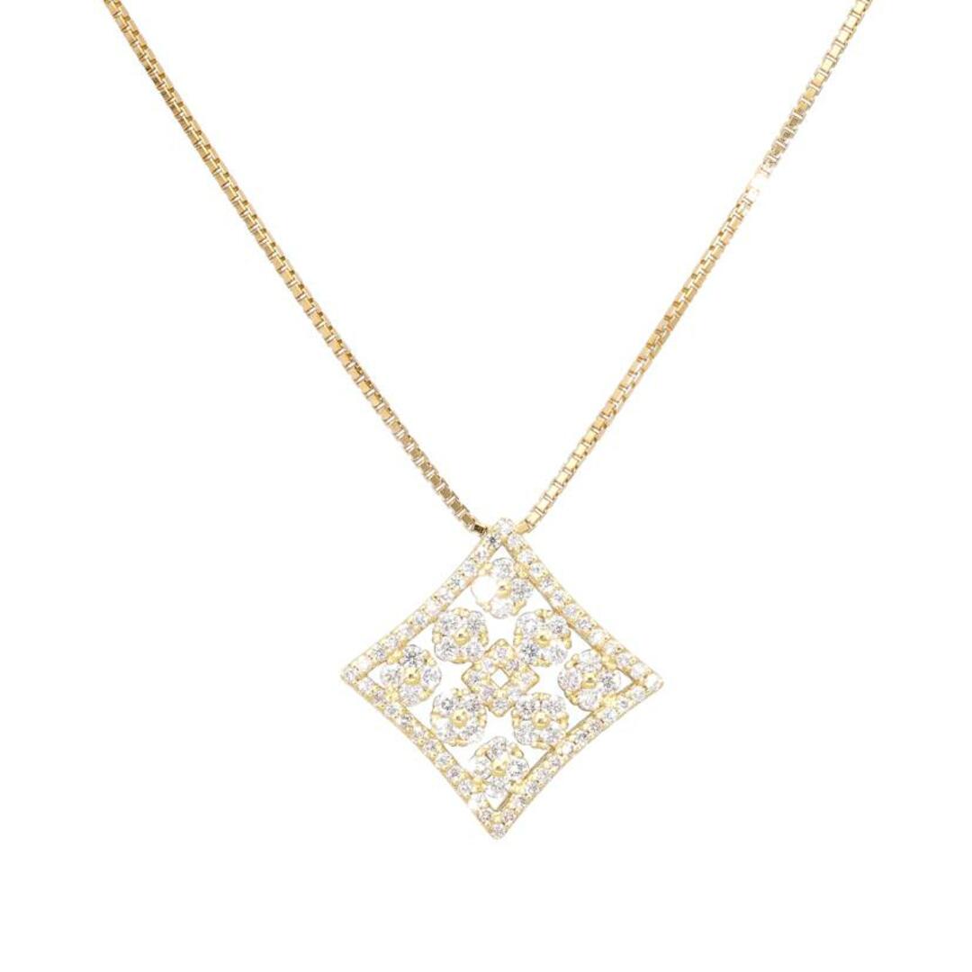K18ダイヤネックレス1.03ct/ABランク/19【中古】