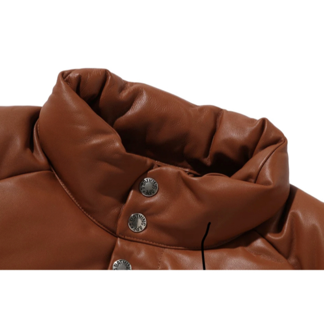 A BATHING APE - A BATHING APE レザージャケットダウン A BATHING APE - A BATHING APE レザージャケットダウン