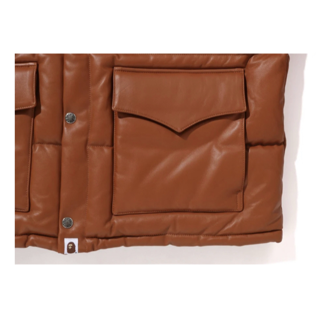 A BATHING APE - A BATHING APE レザージャケットダウン A BATHING APE - A BATHING APE レザージャケットダウン