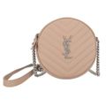 SAINT LAURENT サンローラン/ヴィニル/モノグラムキルティングチェーンショルダーバッグ/ベージュ/PMR610436/121*/SAランク/18【中古】