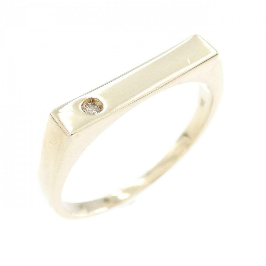 新品】K10YG ダイヤモンド リング 0.02CT 新品】K10YG ダイヤモンド リング 0.02CT