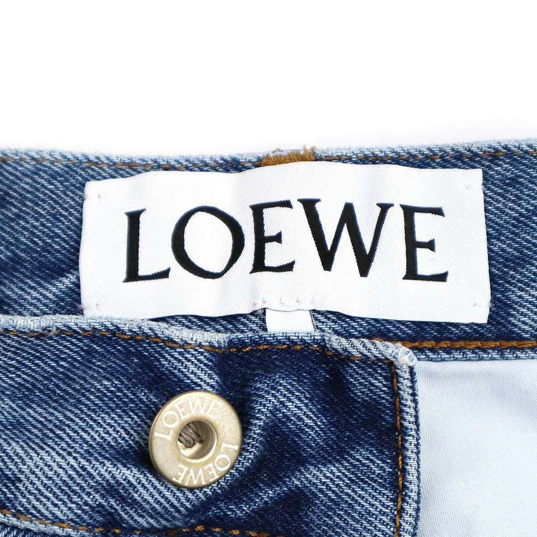 LOEWE - LOEWE ロエベ 23AW アナグラムクロップドデニムパンツ LOEWE - LOEWE ロエベ 23AW アナグラムクロップドデニムパンツ