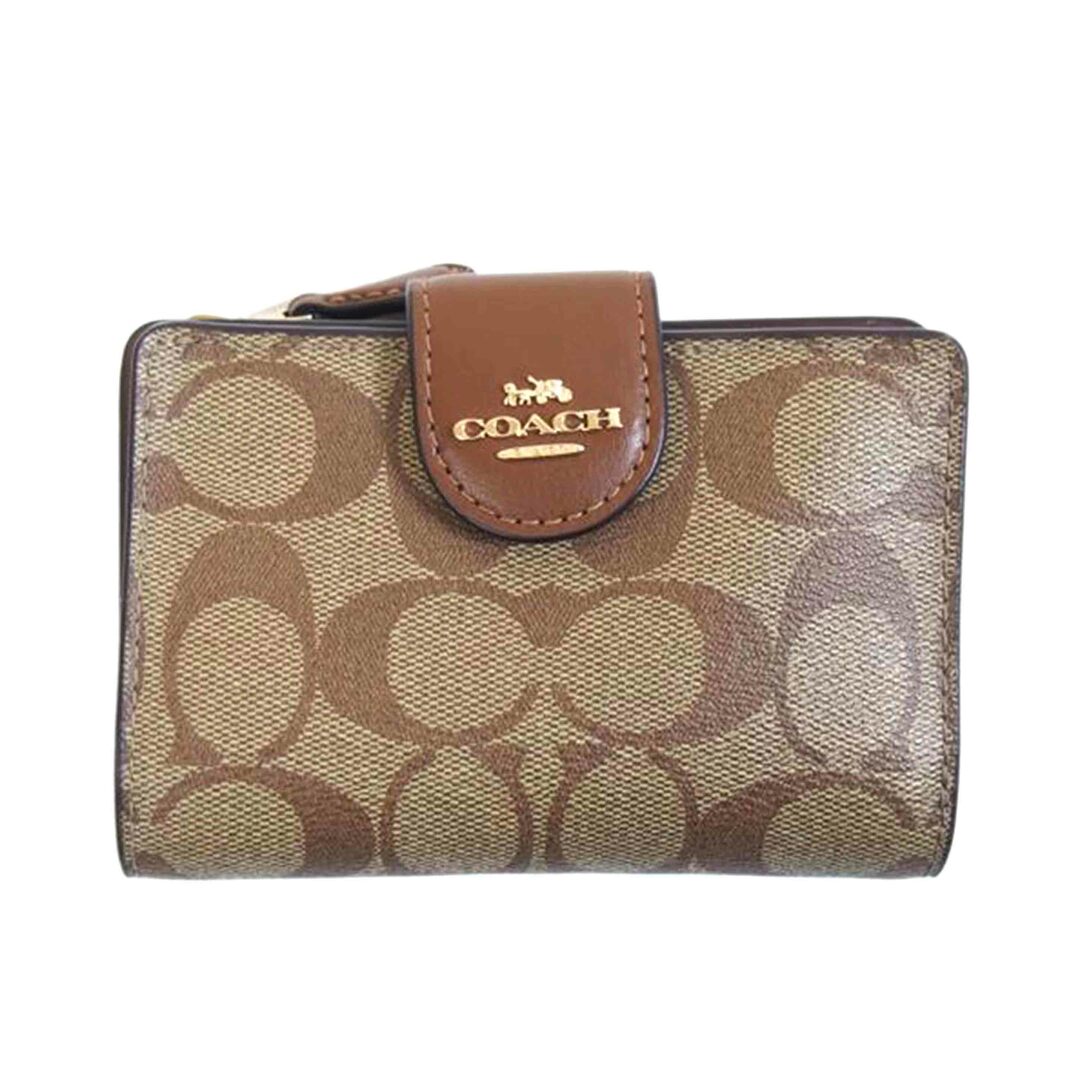 COACH - COACH コーチ/シグネチャーミディアムコーナージップウォレット/C0082/E27**/ABランク/71【中古】